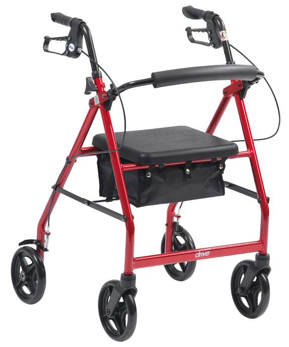 R6RD-59 R8 Rollator in Red